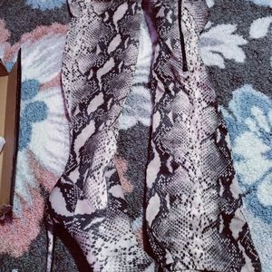 Over the knew open toe boots